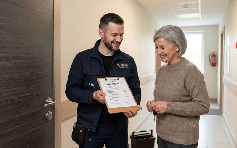 Atslēdznieka pakalpojumu cenas Rīgā